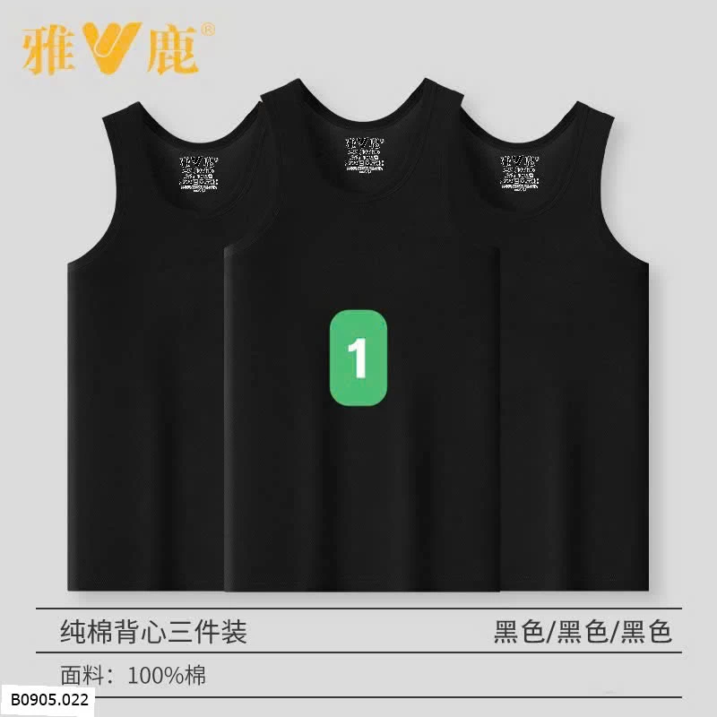 SET 3 ÁO BA LỖ NAM    Sỉ 135k/1 set 3 chiếc 