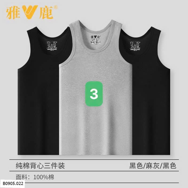 SET 3 ÁO BA LỖ NAM    Sỉ 135k/1 set 3 chiếc 