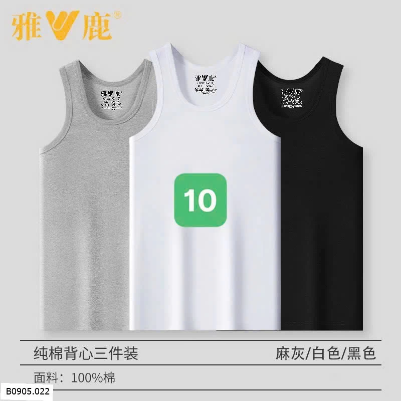 SET 3 ÁO BA LỖ NAM    Sỉ 135k/1 set 3 chiếc 