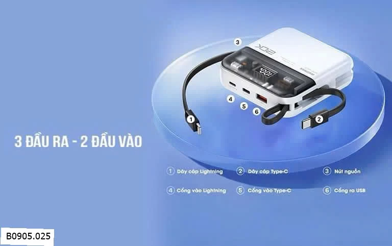 SẠC DỰ PHÒNG RM RPP 603  Sỉ 385k