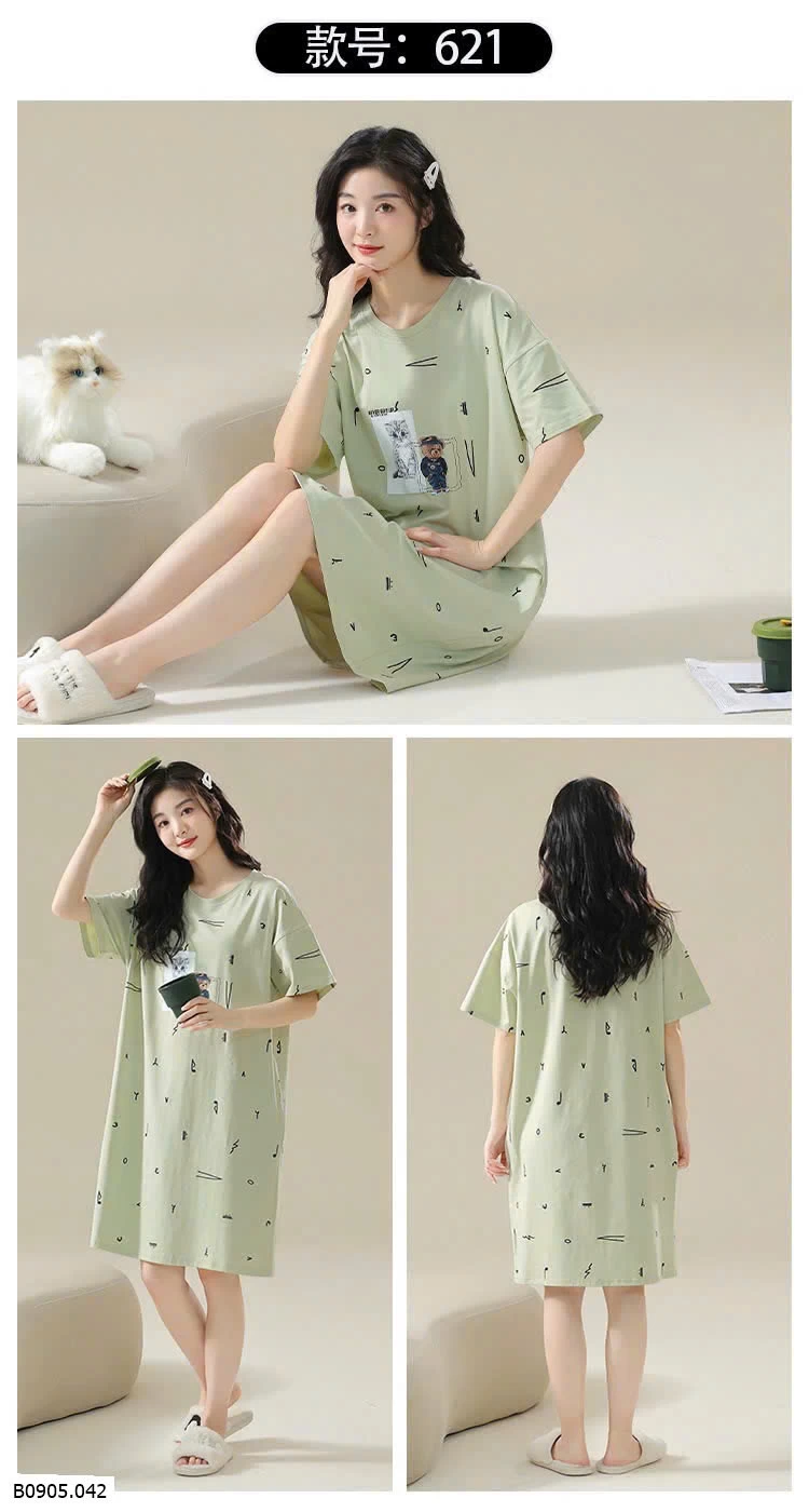 VÁY COTTON MẶC NHÀ Sỉ 130k