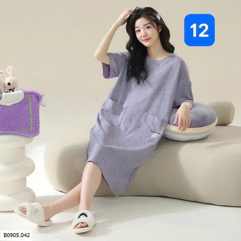 VÁY COTTON MẶC NHÀ Sỉ 130k