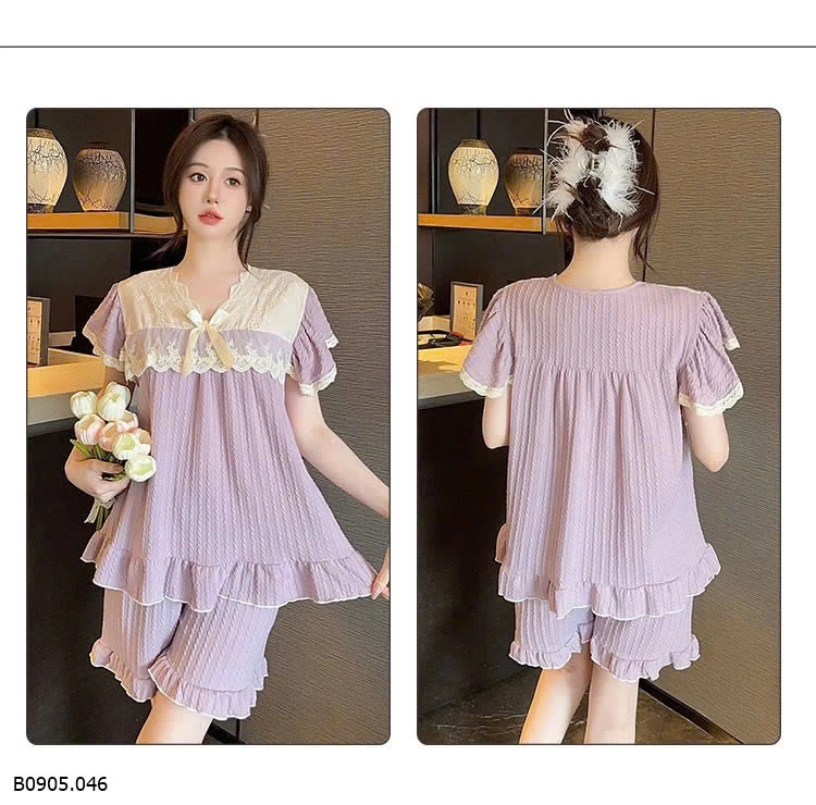 SET BỘ NGỦ PHỐI REN Sỉ sz M-2XL: sỉ 150k sz 3XL-5XL: sỉ 160k 