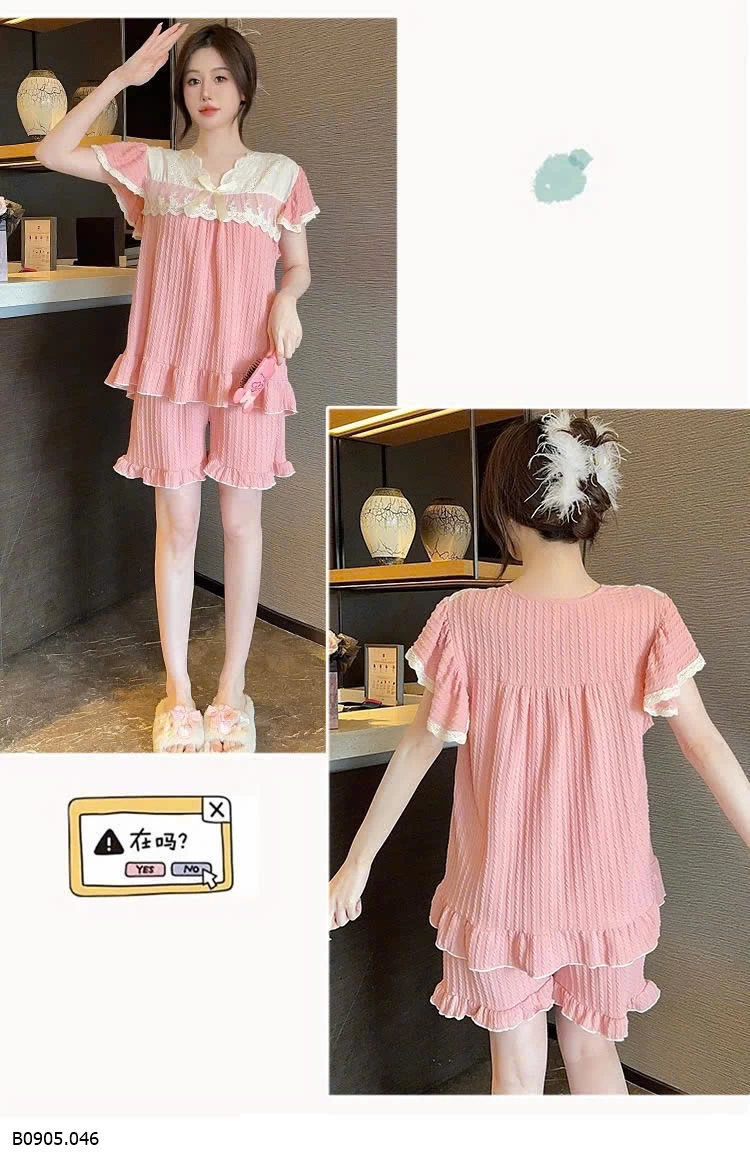 SET BỘ NGỦ PHỐI REN Sỉ sz M-2XL: sỉ 150k sz 3XL-5XL: sỉ 160k 