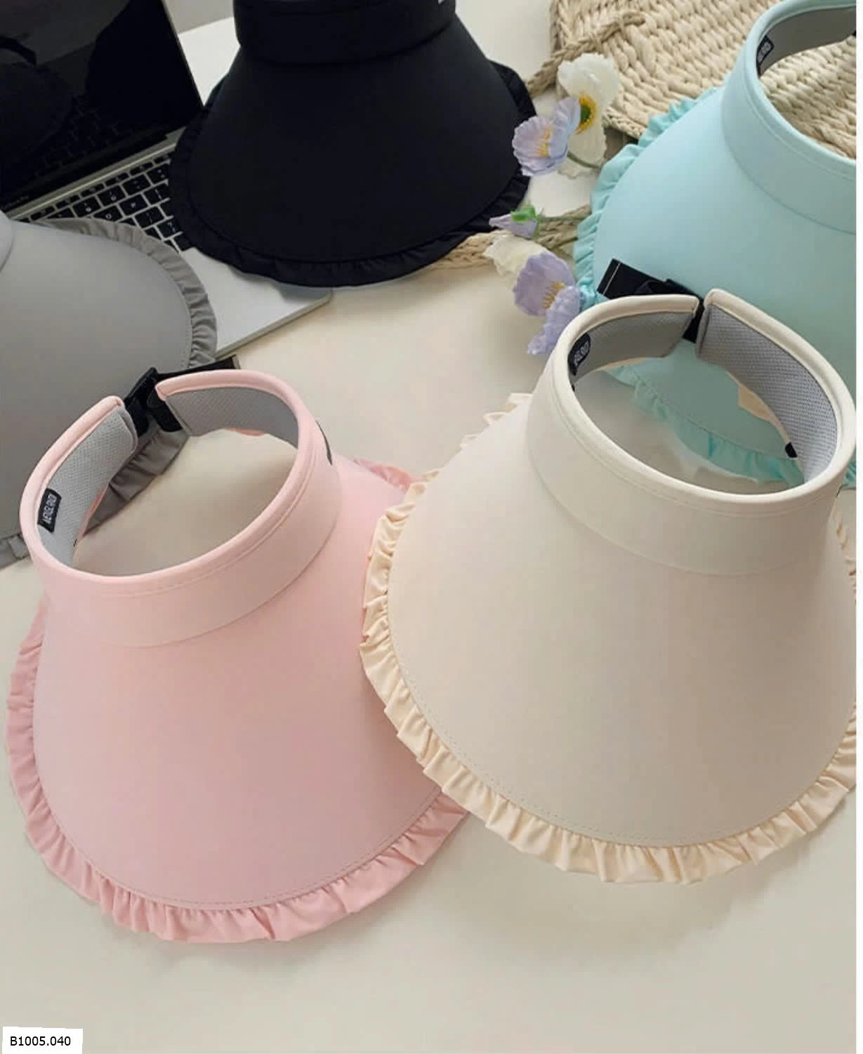 MŨ CHỐNG NẮNG NỬA ĐẦU VIỀN BÈO  Sỉ 40k