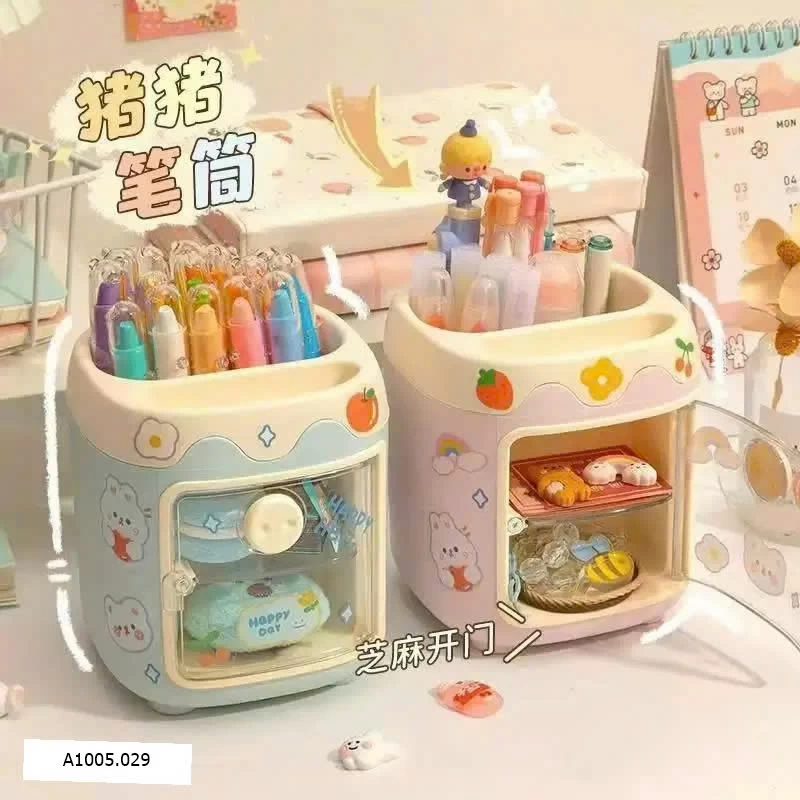 HỘP ĐỰNG BÚT KÈM STICKER Sỉ 29k