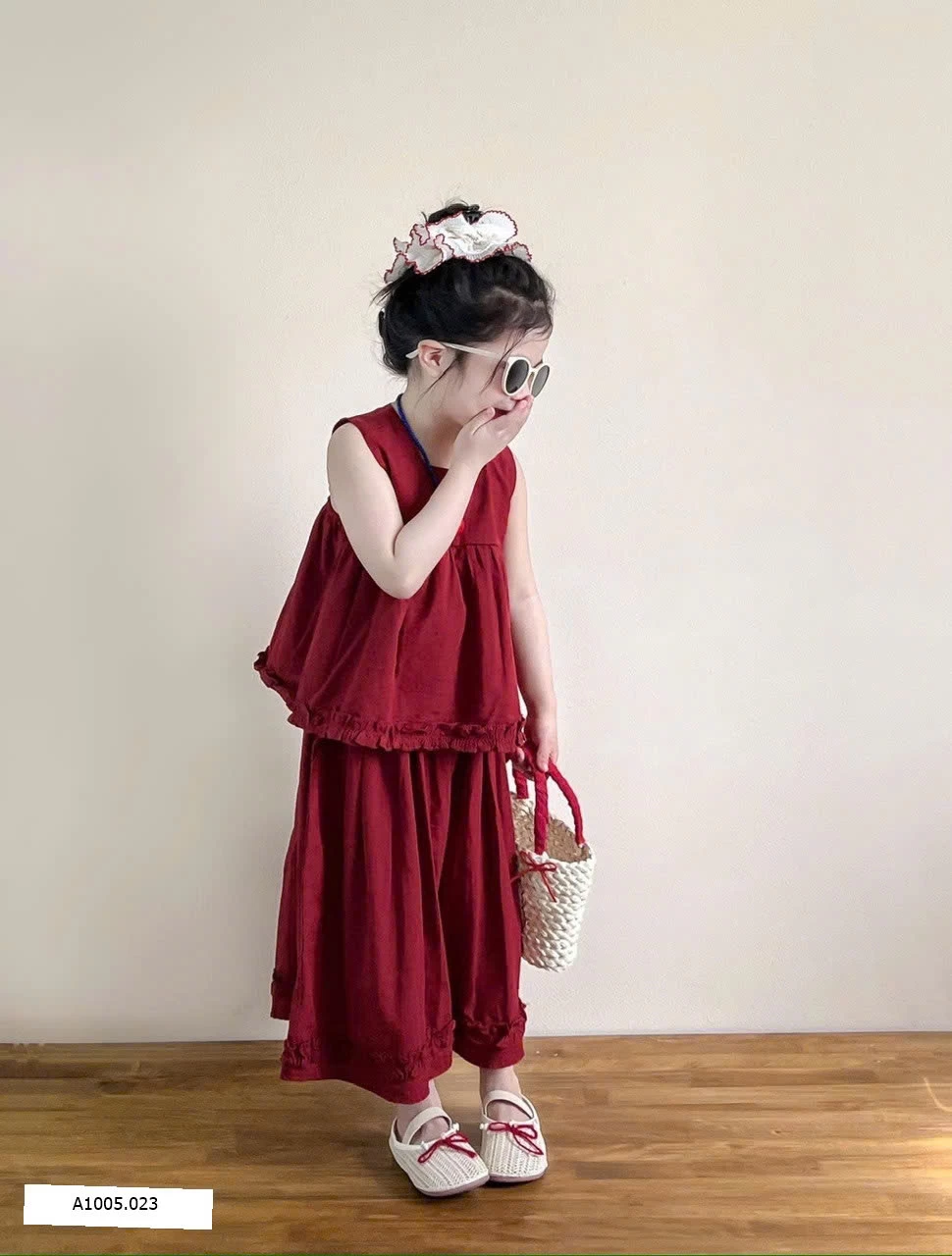 SET BỘ SÁT NÁCH MIX QUẦN XUÔNG ĐỎ Sỉ 230k