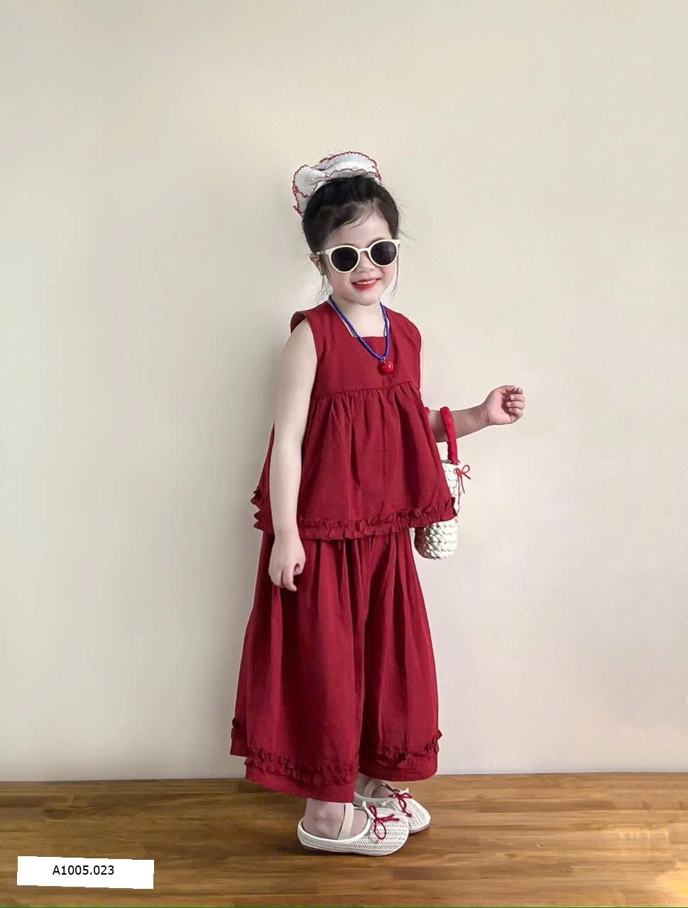 SET BỘ SÁT NÁCH MIX QUẦN XUÔNG ĐỎ Sỉ 230k