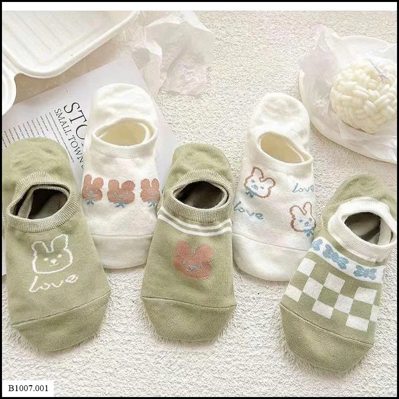 SET 10 ĐÔI TẤT CHO NỮ Sỉ giá 48k/sét 10 đôi mix