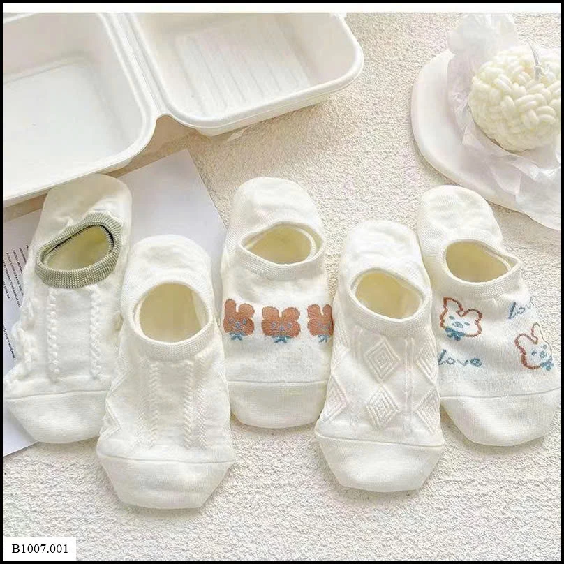 SET 10 ĐÔI TẤT CHO NỮ Sỉ giá 48k/sét 10 đôi mix