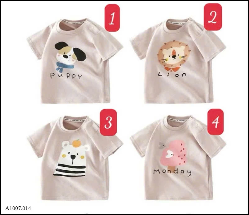 ÁO CỘC TAY HOẠT HÌNH    Sỉ giá 88k