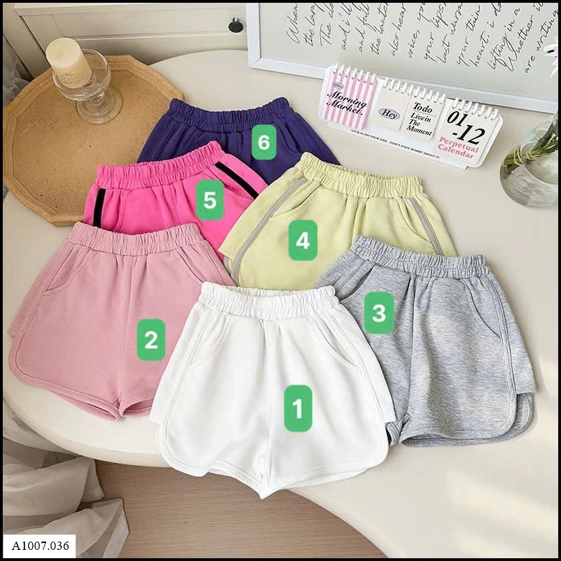 QUẦN SHORT CẠP CHUN BG Sỉ giá  80k/1 chiếc
