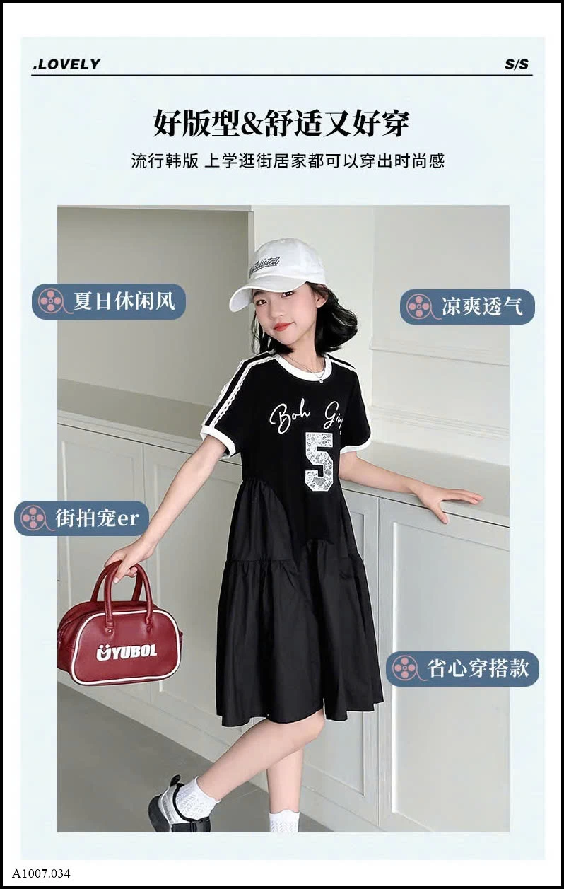 VÁY LIỀN THÂN BÉ GÁI Sỉ giá 175k