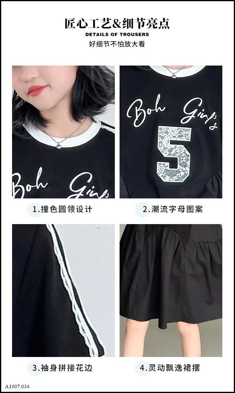 VÁY LIỀN THÂN BÉ GÁI Sỉ giá 175k