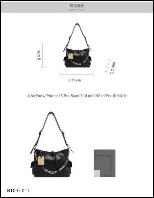 TÚI XÁCH PHỐI DÂY XÍCH CHIO'2ND Sỉ giá 225k