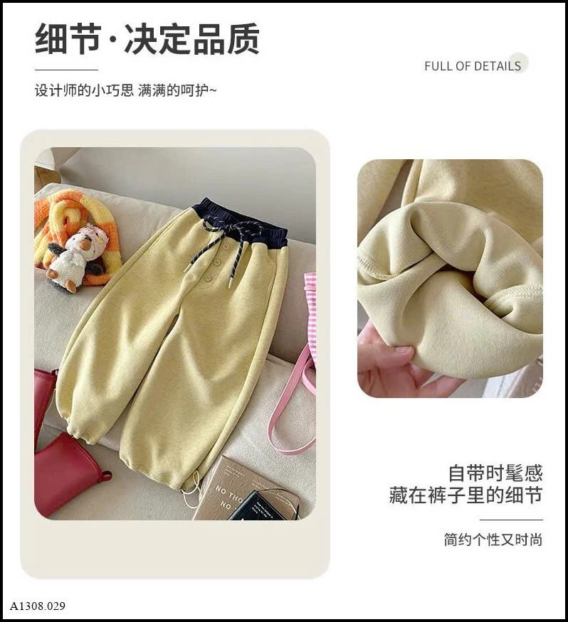 QUẦN RÚT GẤU PHỐI CẠP BG   Giá sỉ 148k