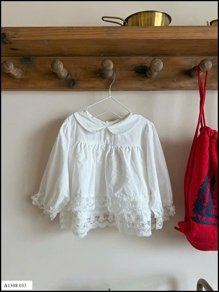 ÁO SƠ MI BABYDOLL PHỐI REN  Giá sỉ 188k