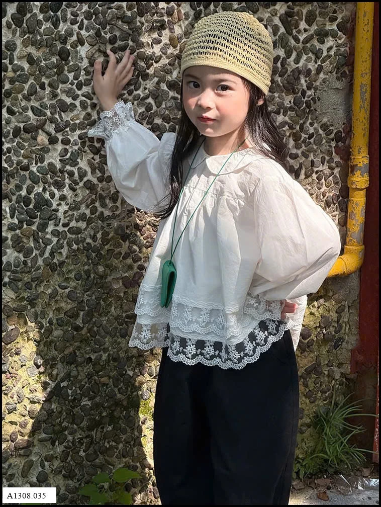 ÁO SƠ MI BABYDOLL PHỐI REN  Giá sỉ 188k
