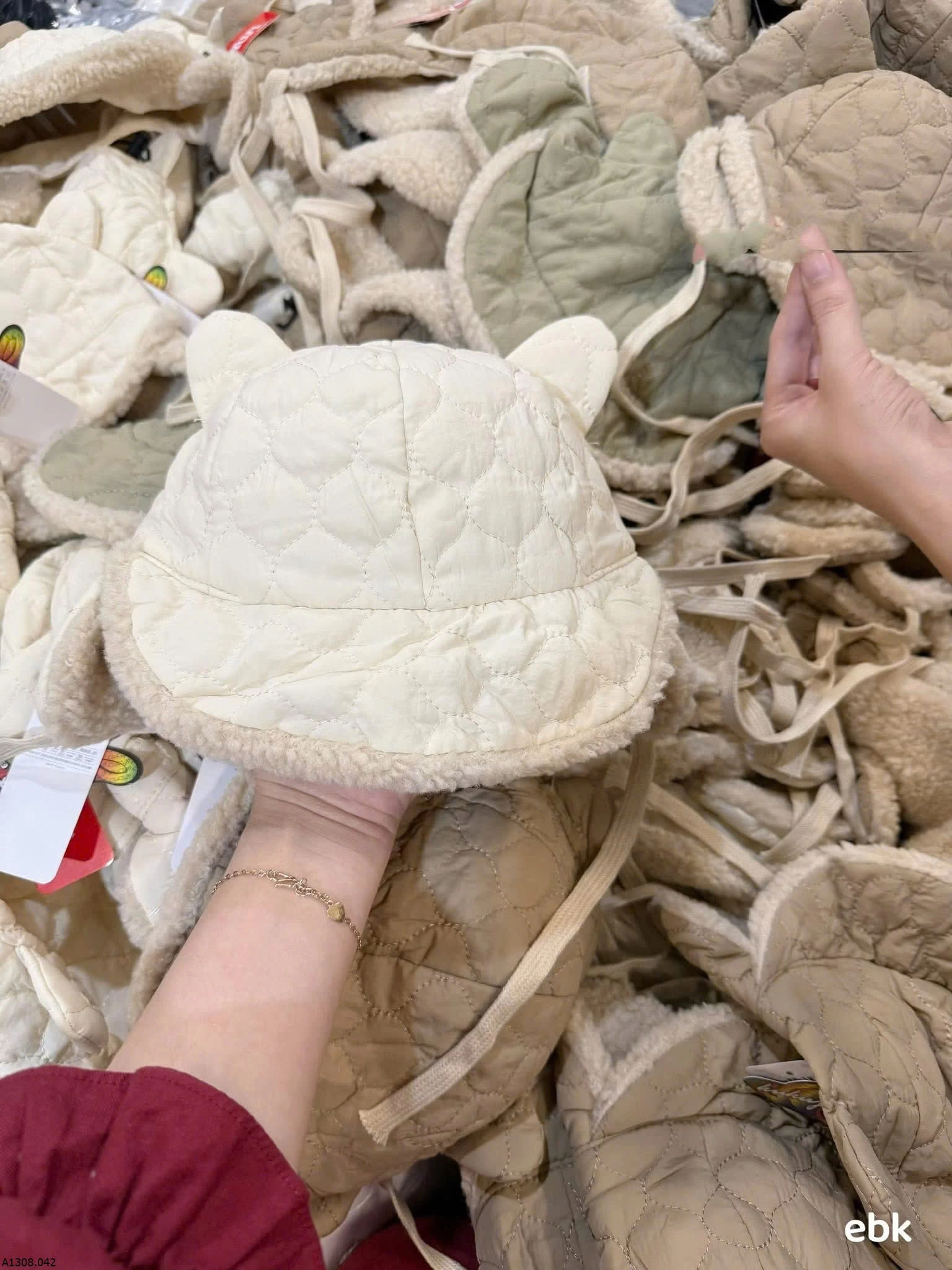 MŨ LÔNG TRÁM CHO BÉ   Giá sỉ 63k