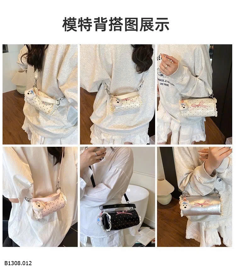 TÚI XÁCH NƠ CHẤM BI CHO NỮ  Giá sỉ giá  sz bé: 112k sz to: 121k 