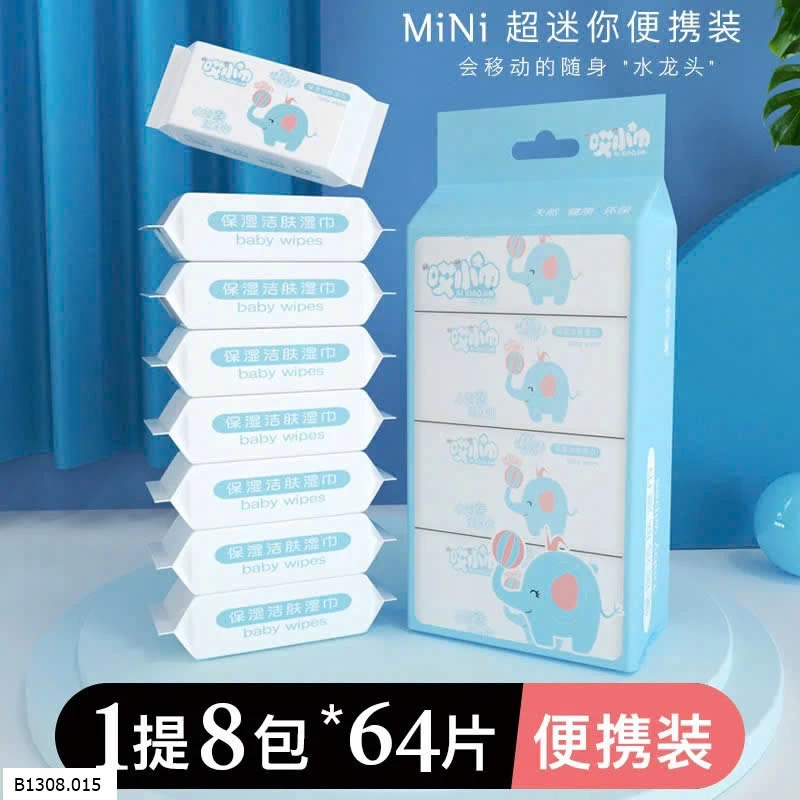 KHĂN GIẤY ƯỚT MINI BỎ TÚI   Giá sỉ giá 68k/set 3 túi