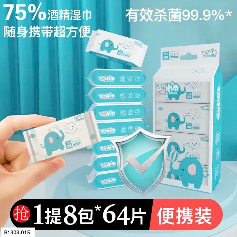KHĂN GIẤY ƯỚT MINI BỎ TÚI   Giá sỉ giá 68k/set 3 túi