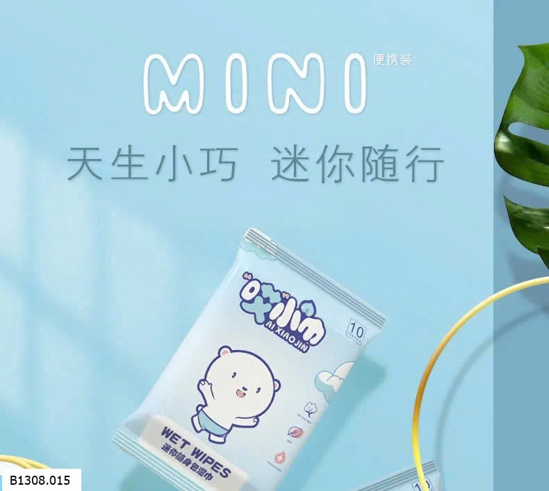 KHĂN GIẤY ƯỚT MINI BỎ TÚI   Giá sỉ giá 68k/set 3 túi