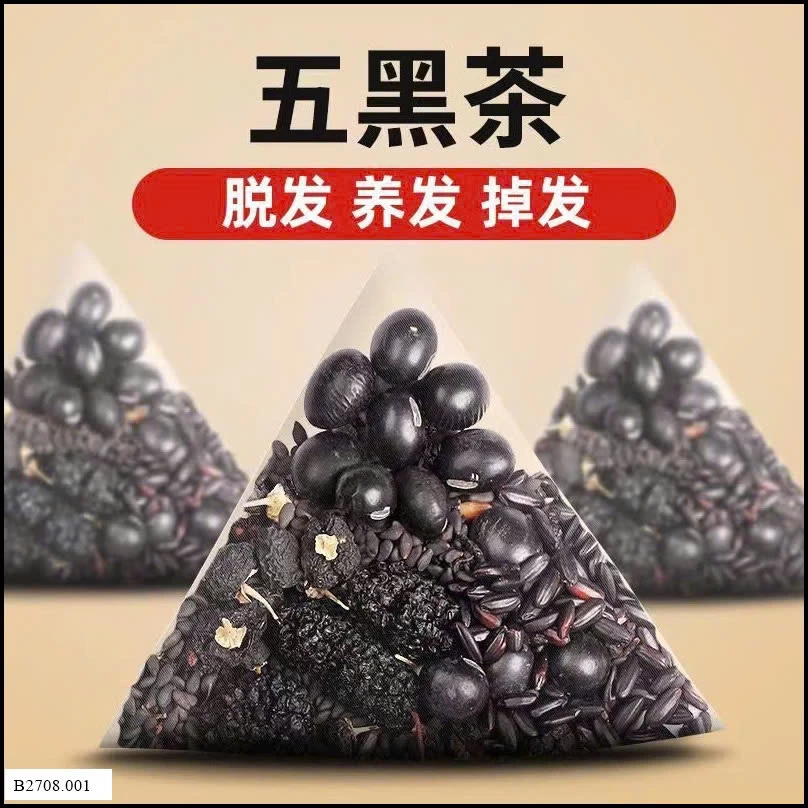 SET 5 GÓI TRÀ NGŨ VỊ ĐEN   Giá sỉ 140k