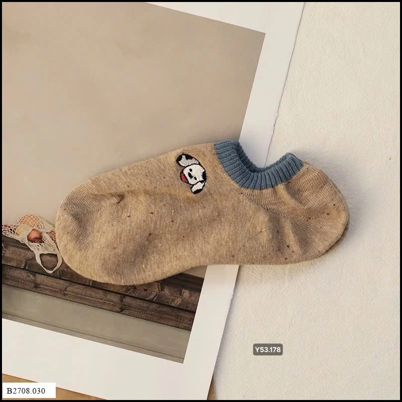 COMBO 20 TẤT LƯỜI CỔ NGẮN   Giá sỉ 100k/set 20 đôi mix