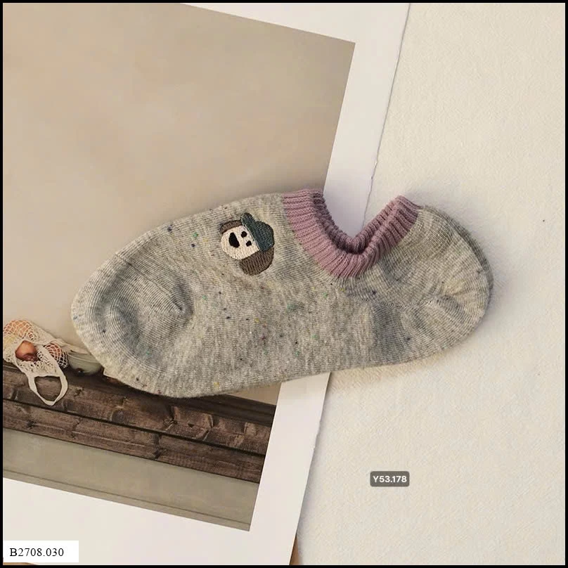 COMBO 20 TẤT LƯỜI CỔ NGẮN   Giá sỉ 100k/set 20 đôi mix