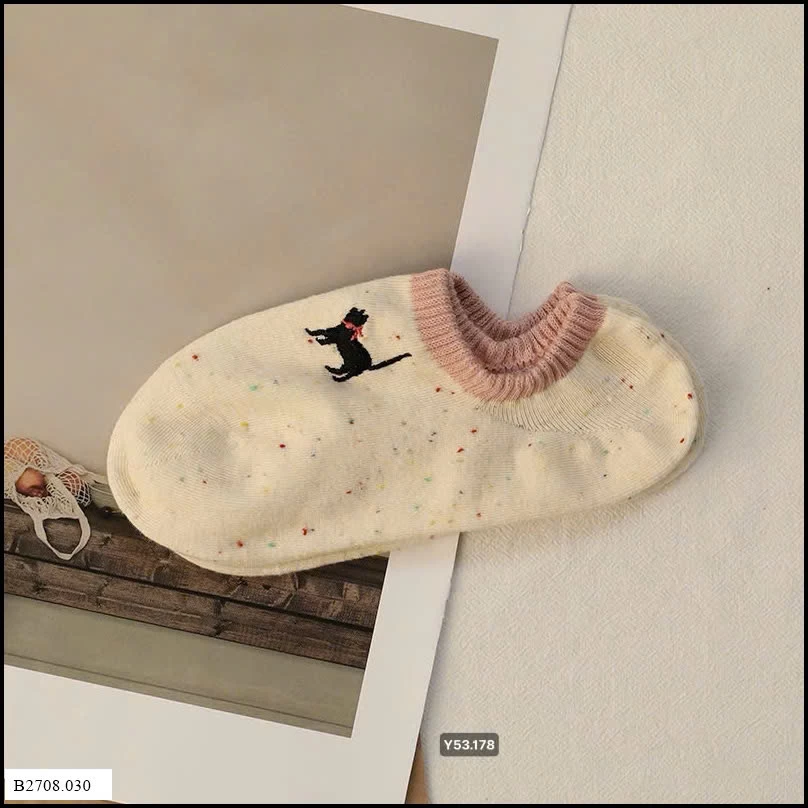 COMBO 20 TẤT LƯỜI CỔ NGẮN   Giá sỉ 100k/set 20 đôi mix