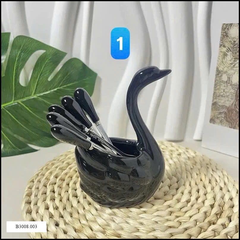 Khay thiên nga kèm 6 nĩa   Giá sỉ  70k/set