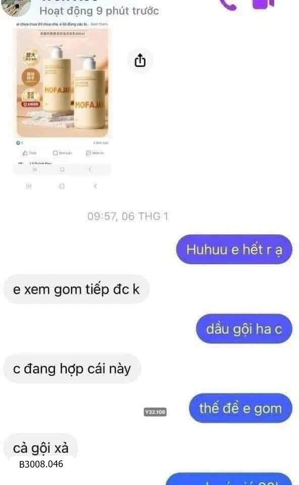 Cặp gội xả gừng ngăn rụng tóc   Giá sỉ 110k/ 1 cặp