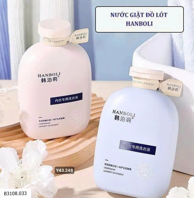 Nước giặt đồ lót HANBOLI  Giá sỉ 55k/1 set 2 chai