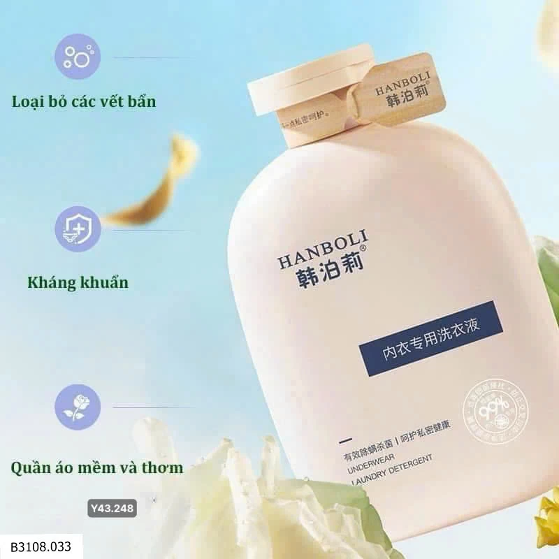 Nước giặt đồ lót HANBOLI  Giá sỉ 55k/1 set 2 chai