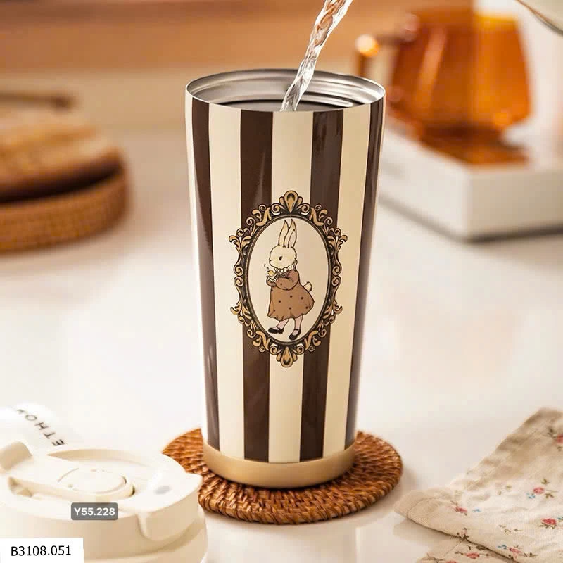 CỐC GIỮ NHIỆT VINTAGE BUNNY   Giá sỉ 105k