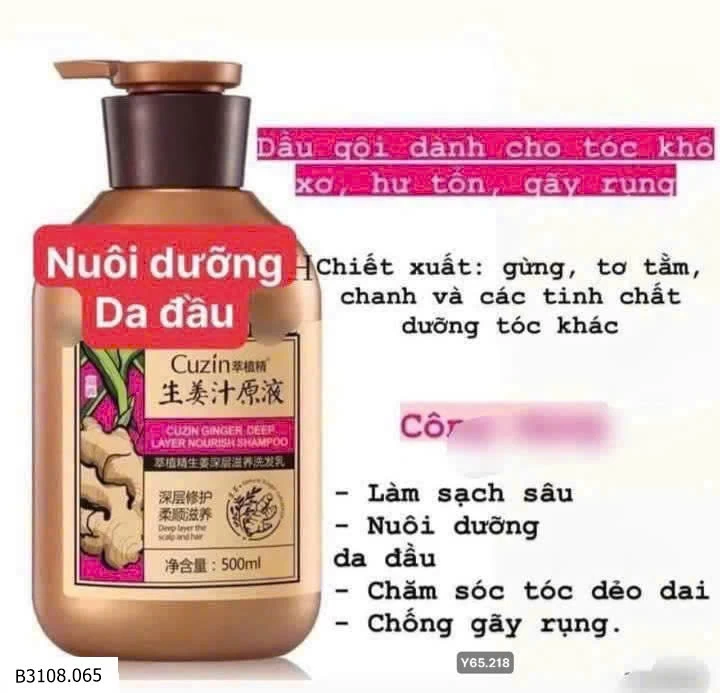 DẦU GỘI GỪNG CU.ZIN   Giá sỉ 80k