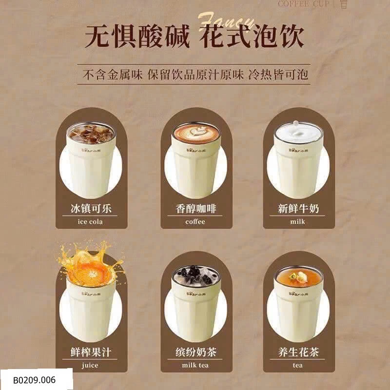 Cốc giữ nhiệt new Bear saleeee Giá sỉ 160k