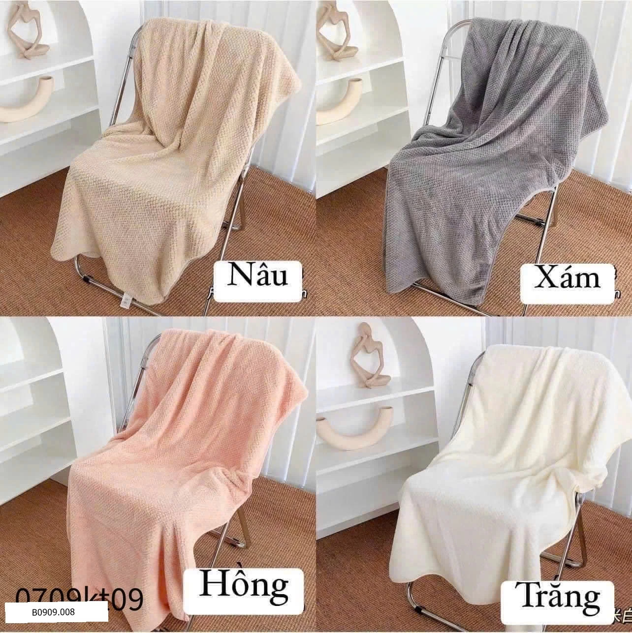 COMBO 4C KHĂN TẮM SAN HÔ   Giá sỉ 48k/chiếc