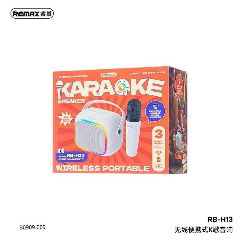 Loa Karaoke Bluetooth REMAX RB-H13  Giá sỉ 295k