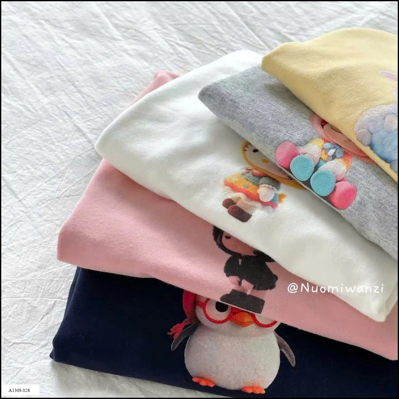 ÁO DÀI TAY HOẠT HÌNH BG Giá sỉ sz 90-120: 91k sz 130-150: 103k 