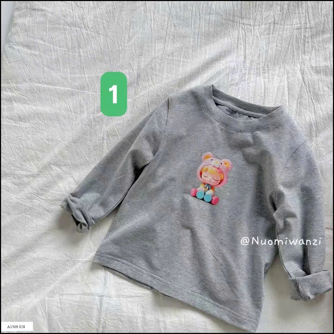 ÁO DÀI TAY HOẠT HÌNH BG Giá sỉ sz 90-120: 91k sz 130-150: 103k 