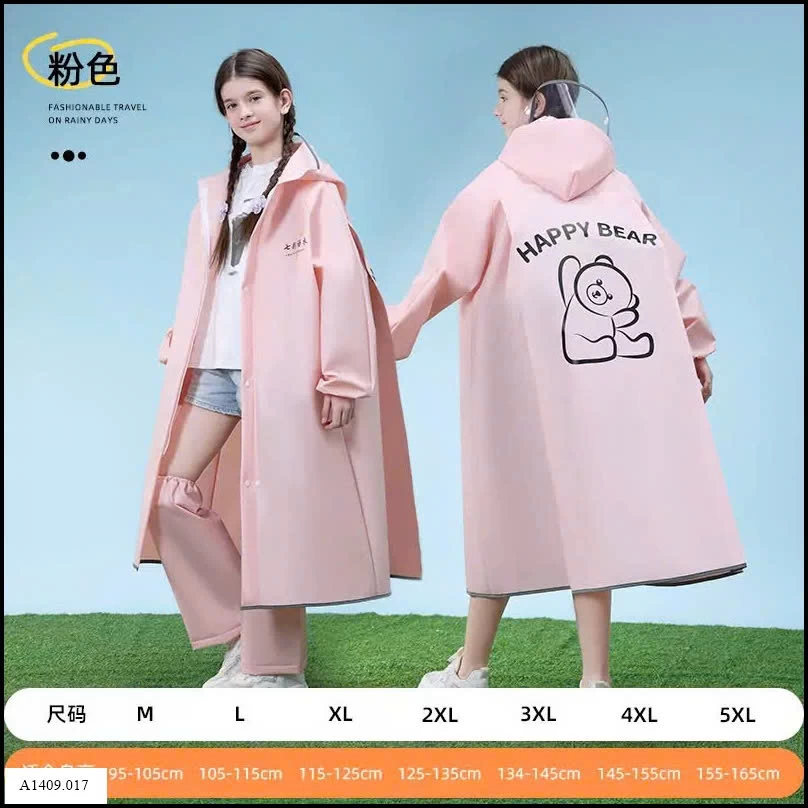 Áo mưa sz đại trẻ em siêu tiện lợi Giá sỉ 97k