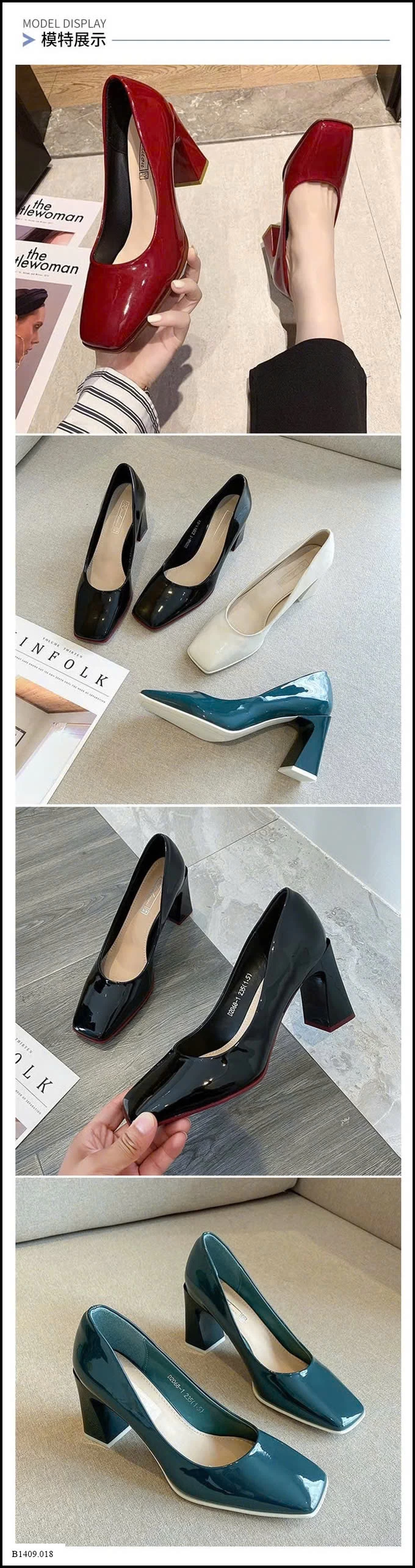 GIÀY CÔNG SỞ MŨI VUÔNG Giá sỉ 154k