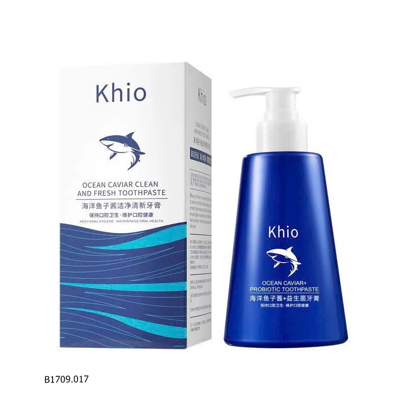 KEM ĐÁNH RĂNG KHIO TRỨNG CÁ BIỂN DẠNG PUMP  Giá sỉ  55k/ 2 lọ (280gr/ lọ)