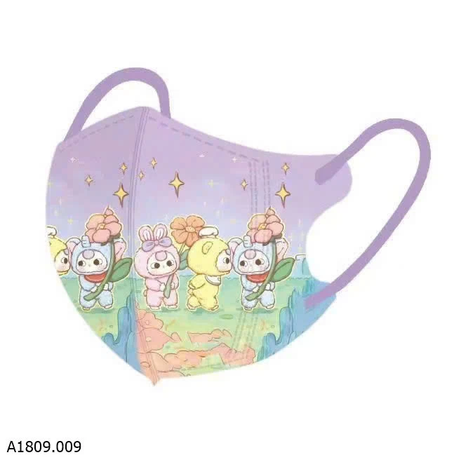 SET 50c KHẨU TRANG BABY THREE VA CAPYBARA CHO BÉ  Giá sỉ 55k/1 set 50c mix hình hoặc 1 mẫu