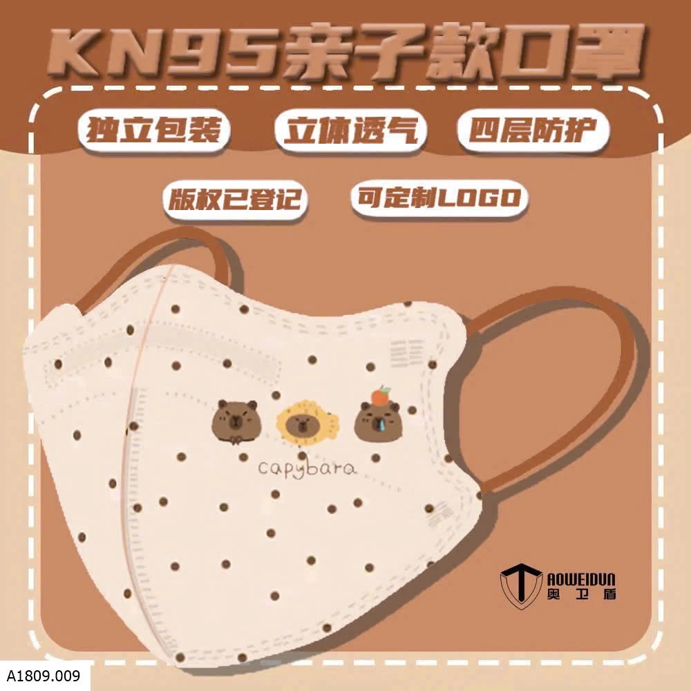 SET 50c KHẨU TRANG BABY THREE VA CAPYBARA CHO BÉ  Giá sỉ 55k/1 set 50c mix hình hoặc 1 mẫu