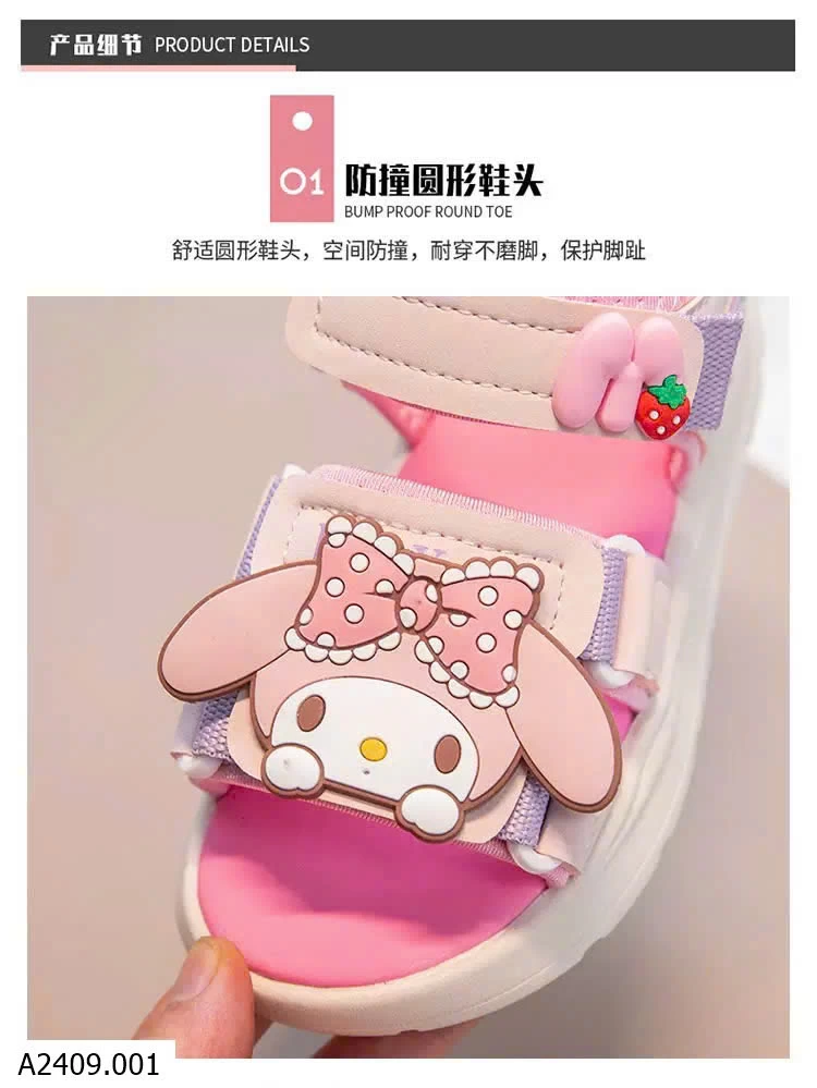 SANDAL KUROMI CHO BÉ   Giá sỉ 127k