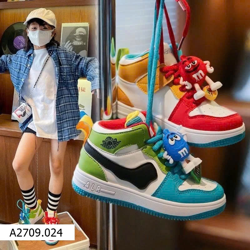GIÀY THỂ THAO PHỐI MÀU CÁ TÍNH CHO BÉ   Giá sỉ 145ka