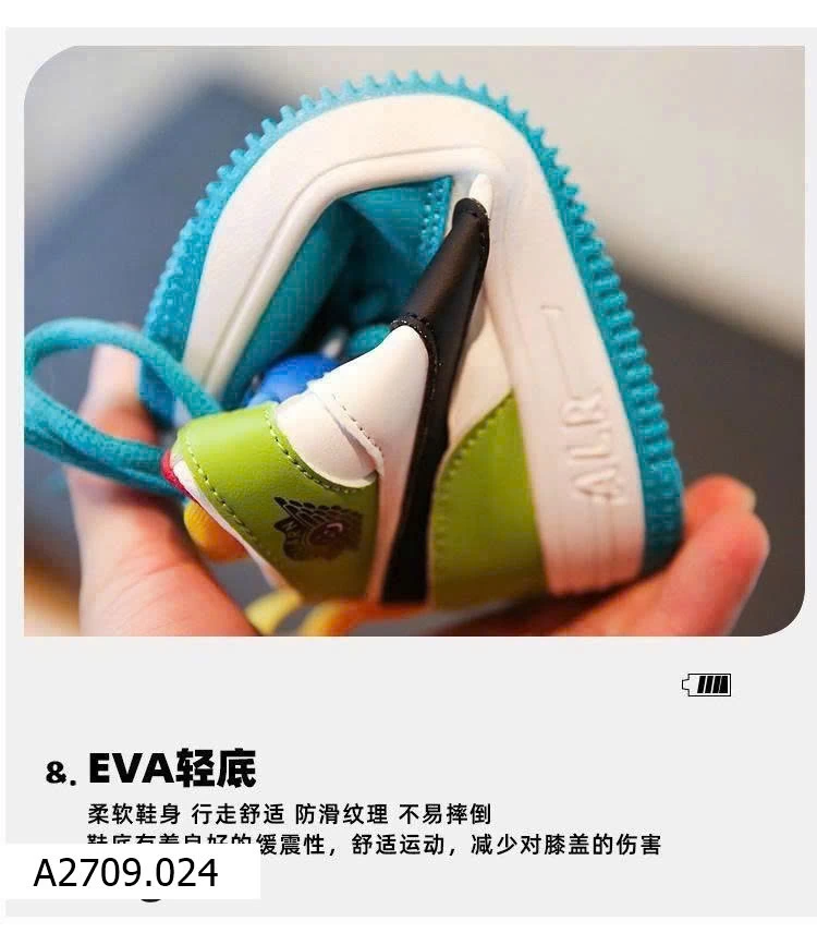 GIÀY THỂ THAO PHỐI MÀU CÁ TÍNH CHO BÉ   Giá sỉ 145ka